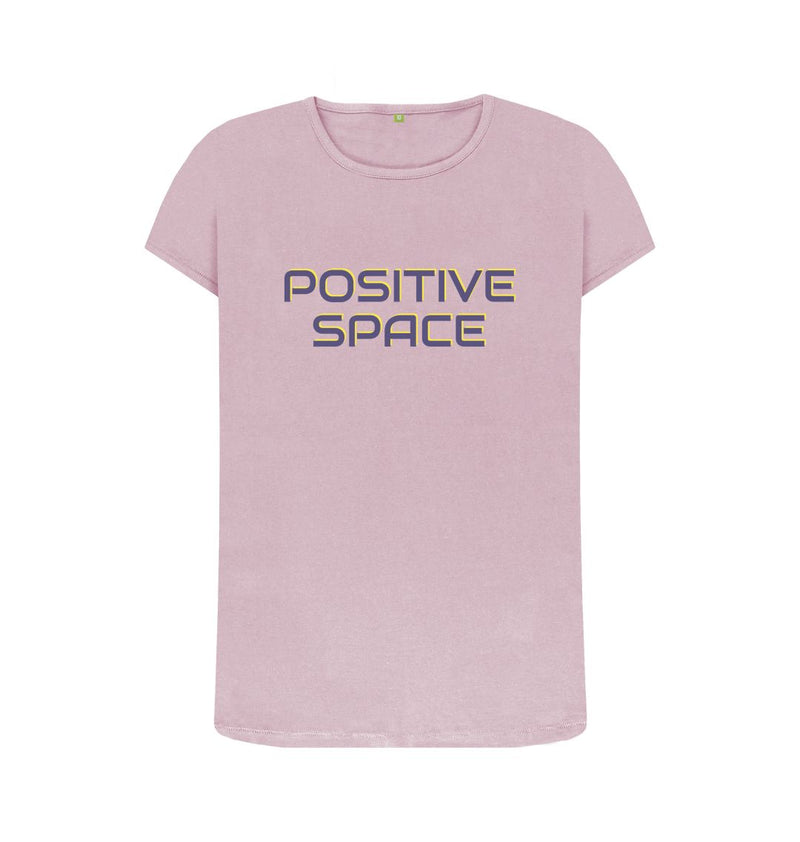 Mauve Positive Space Women's Organic Cotton T-shirt