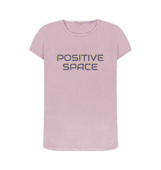 Mauve Positive Space Women's Organic Cotton T-shirt