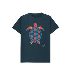 Mustard Tantalising Turtle Children's Organic Cotton T-shirt