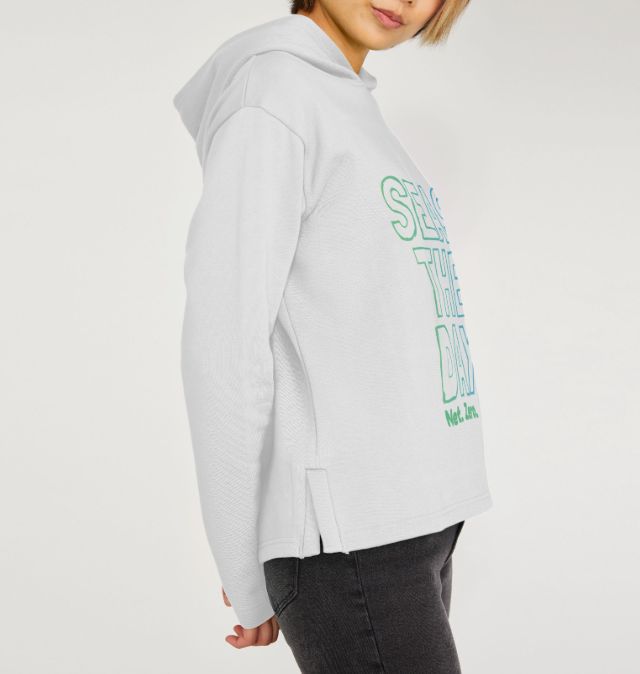 Sea's the day Relaxed Fit Women's Organic Cotton Hoody