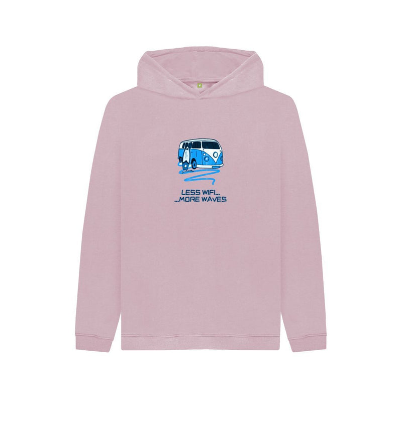 Stone Blue Coral Blue Surf Van Children's Organic Cotton Hoody