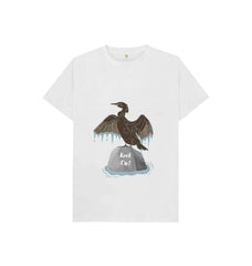 White Rock On Cormorant Children's Organic Cotton T-shirt