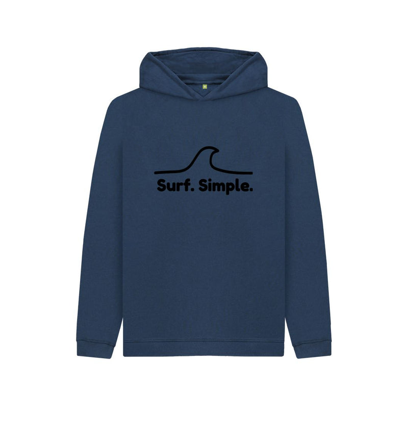 Athletic Grey Surf Simple Children's Organic Cotton Hoody