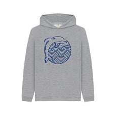 Athletic Grey Dolphin Children's Organic Cotton Hoody