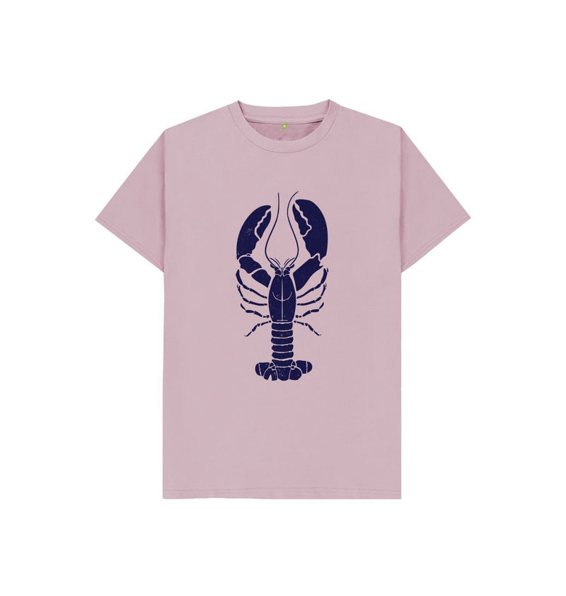 Bright Blue Lively Lobster Children's Organic Cotton T-shirt