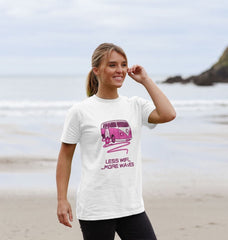 Coral Pink Surf Van Organic Cotton T-shirt