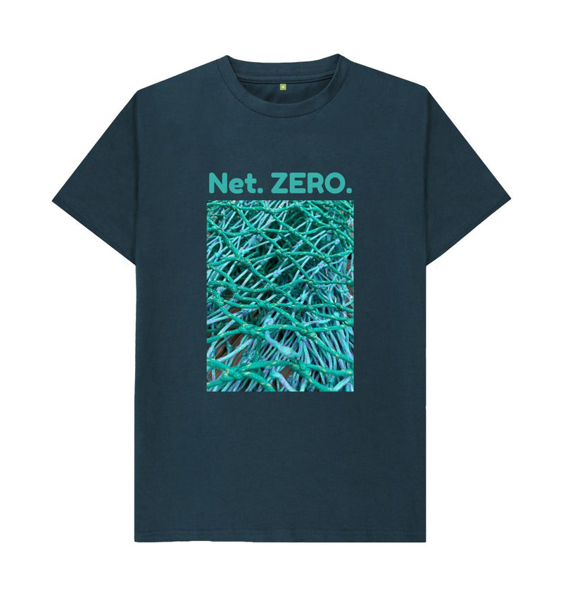 Denim Blue Net. ZERO. Organic Cotton T-shirt