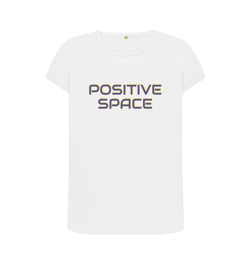 Mauve Positive Space Women's Organic Cotton T-shirt