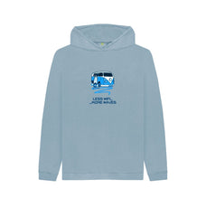 Stone Blue Coral Blue Surf Van Children's Organic Cotton Hoody