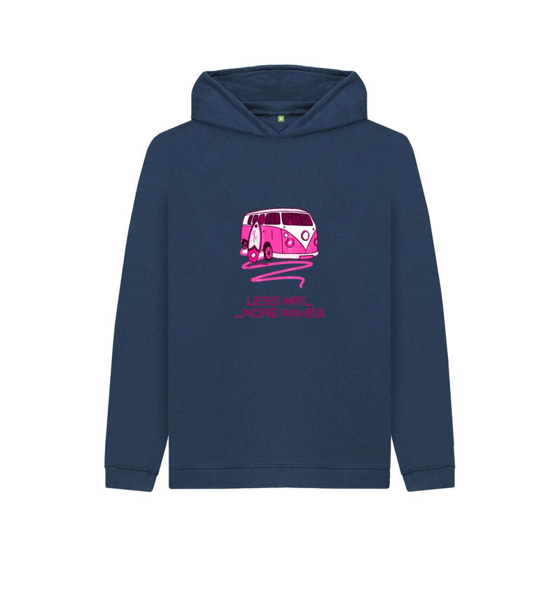 Athletic Grey Coral Pink Surf Van Children's Organic Cotton Hoody