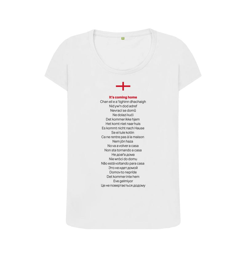 White It's Simply Coming Home Women's Organic Cotton T-shirt