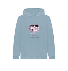 Navy Blue Pastel Pink Surf Van Children's Organic Cotton Hoody