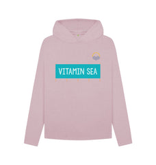 White Vitamin Sea Relaxed Fit Women's Organic Cotton Hoody