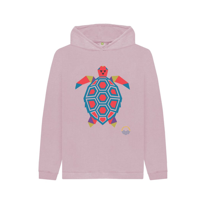 Navy Blue Tantalising Turtle Childen's Organic Cotton Hoody