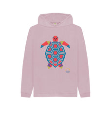 Navy Blue Tantalising Turtle Childen's Organic Cotton Hoody