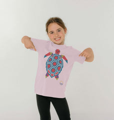 Mustard Tantalising Turtle Children's Organic Cotton T-shirt