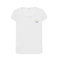 Denim Blue We love our beach Women's Organic Cotton T-shirt