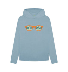 Long Time No Sea Women's Relaxed Fit Organic Cotton Hoody