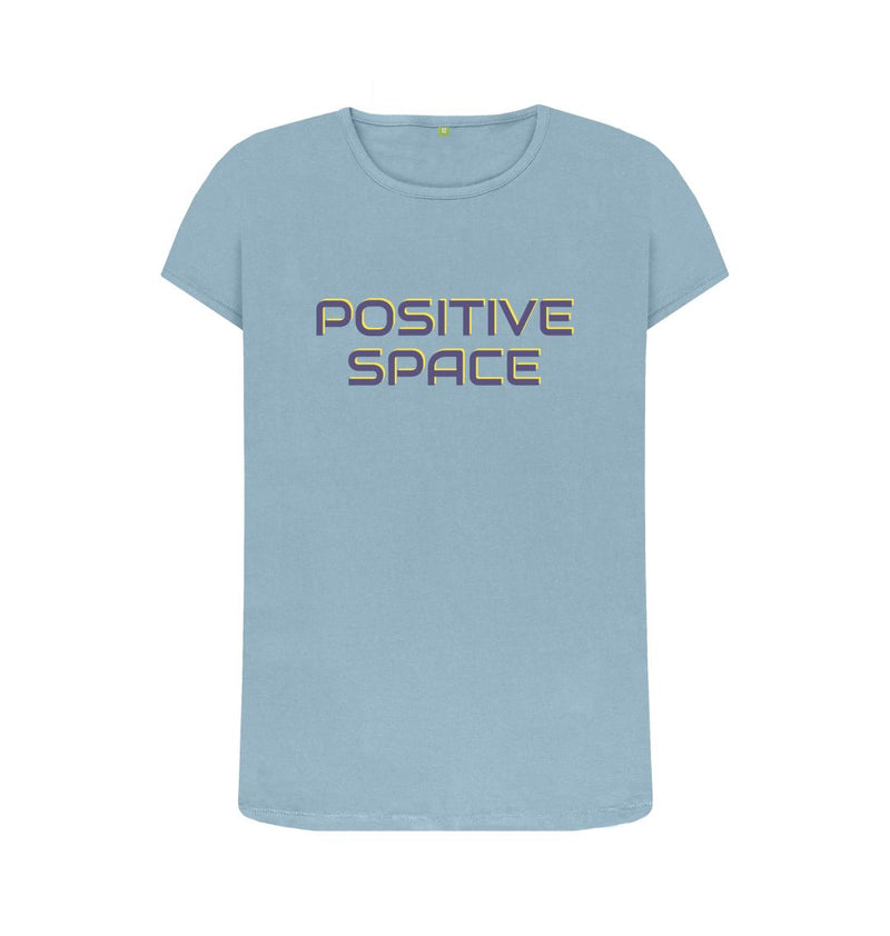 Mauve Positive Space Women's Organic Cotton T-shirt