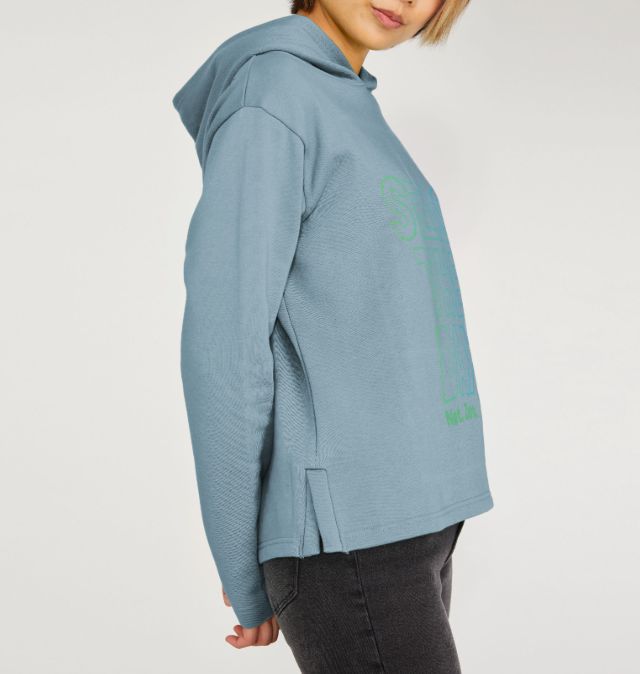 Sea's the day Relaxed Fit Women's Organic Cotton Hoody