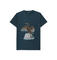 White Rock On Cormorant Children's Organic Cotton T-shirt