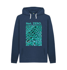 Navy Net. ZERO. Organic Cotton Hoody