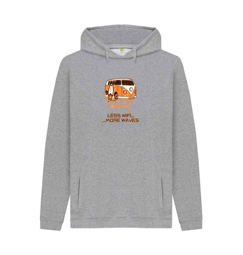 Black Coral Orange Surf Van Organic Cotton Hoody