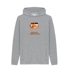 Black Coral Orange Surf Van Organic Cotton Hoody