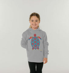 Navy Blue Tantalising Turtle Childen's Organic Cotton Hoody