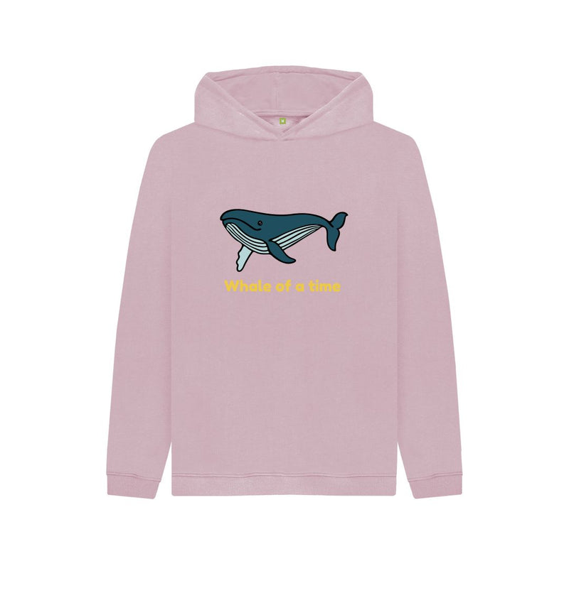 Navy Blue Whale of a time Children's Organic Cotton Hoody