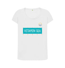 White Vitamin Sea Windbreak Women's Organic Cotton T-shirt