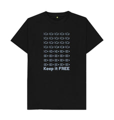 Black Keep it FREE Organic Cotton T-shirt