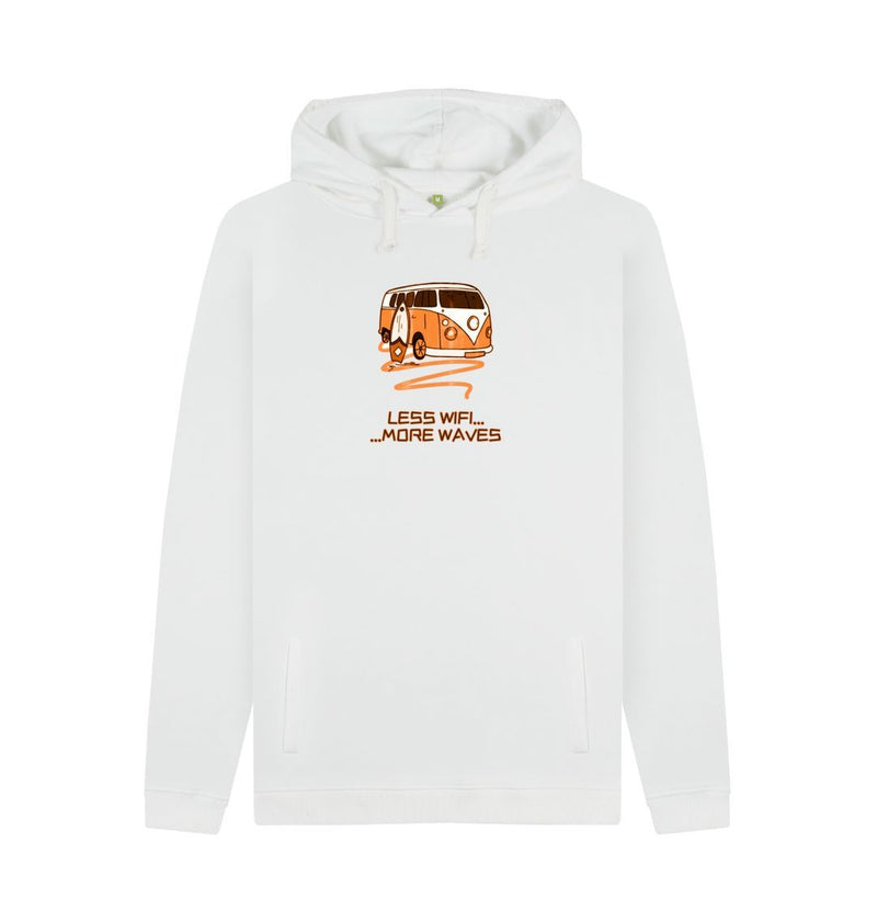 Black Coral Orange Surf Van Organic Cotton Hoody