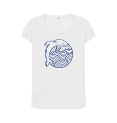 White Dolphin Women's Organic Cotton T-shirt