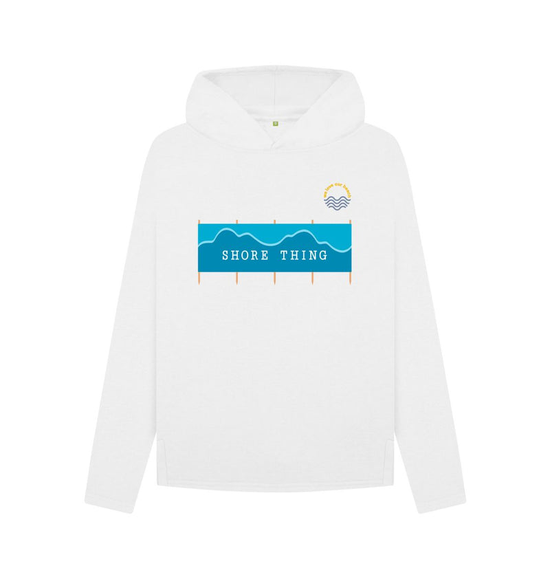 White Shore Thing Relaxed Fit Women's Organic Cotton Hoody