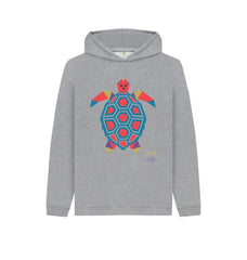 Navy Blue Tantalising Turtle Childen's Organic Cotton Hoody