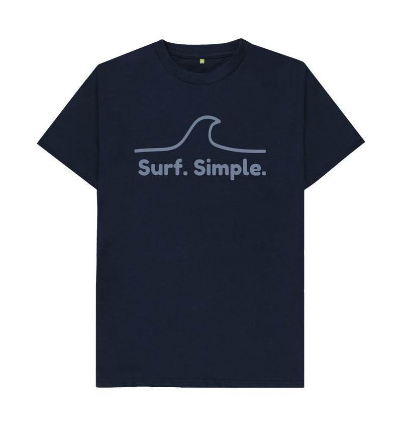 Black Surf Simple Organic Cotton T-shirt