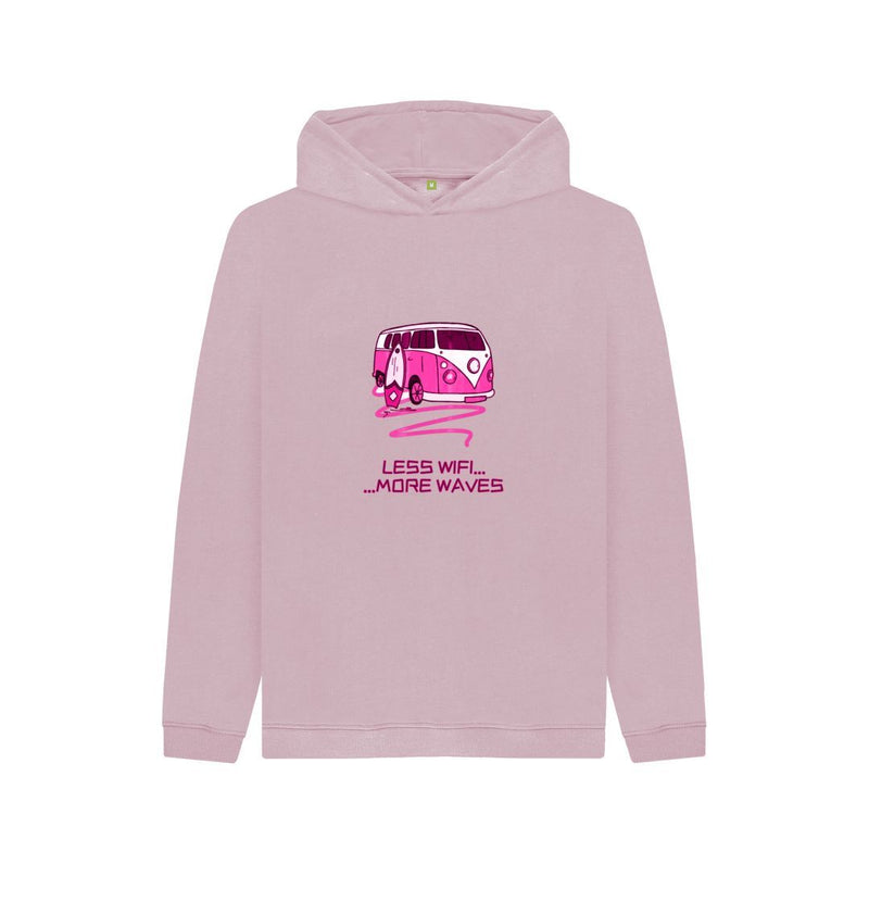 Athletic Grey Coral Pink Surf Van Children's Organic Cotton Hoody