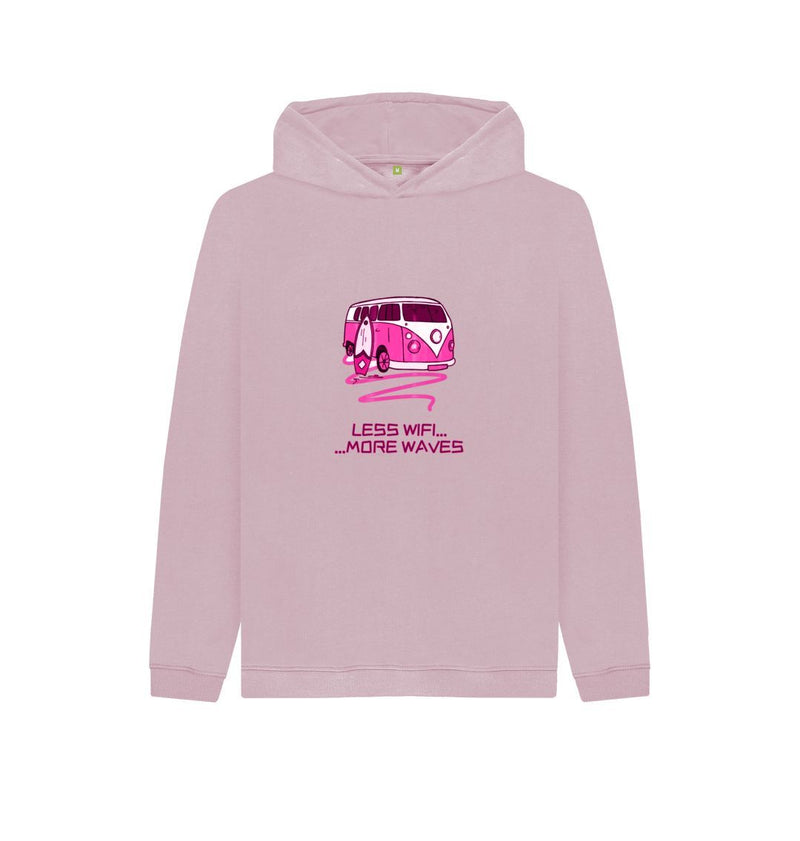 Athletic Grey Coral Pink Surf Van Children's Organic Cotton Hoody