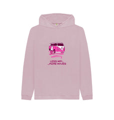 Athletic Grey Coral Pink Surf Van Children's Organic Cotton Hoody