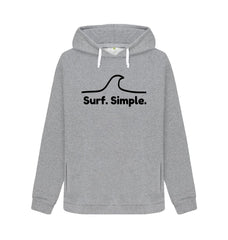 Light Heather Surf Simple Women's Organic Cotton Hoody