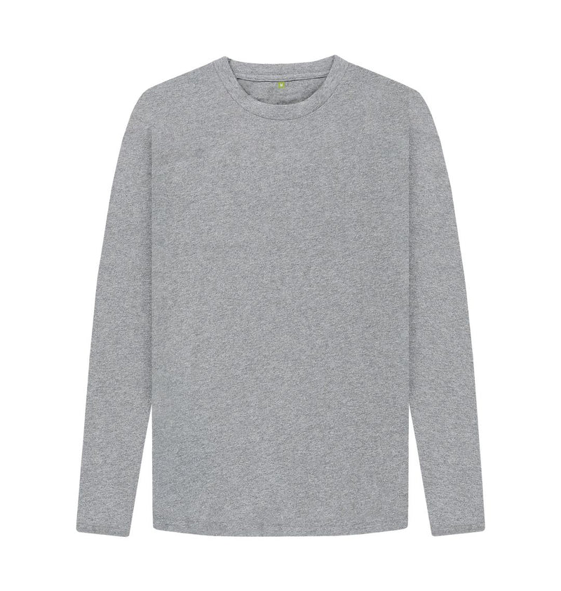 White Pure and Simple Men's Organic Cotton Long Sleeve T-shirt