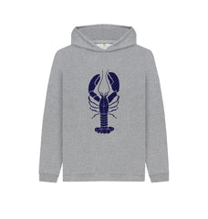 Athletic Grey Lively Lobster Children's Organic Cotton Hoody