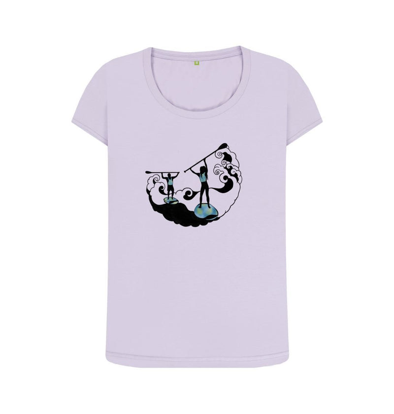 All Aboard SUP Women's Scoop Neck Organic Cotton T-shirt