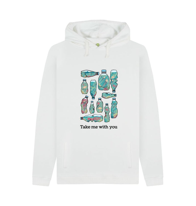 White Take me with you Organic Cotton Hoody