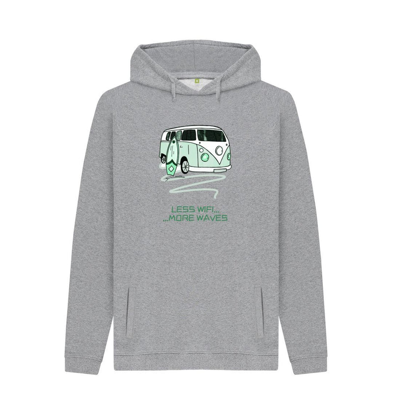 Light Heather Mint Green Surf Van Organic Cotton Hoody