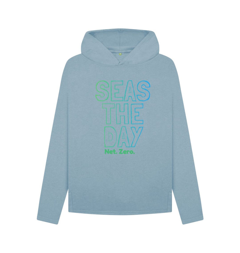 Sea's the day Relaxed Fit Women's Organic Cotton Hoody