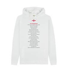 White It's Simply Coming Home Men's\/Unisex Organic Cotton Hoody