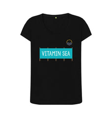 White Vitamin Sea Windbreak Women's Organic Cotton T-shirt