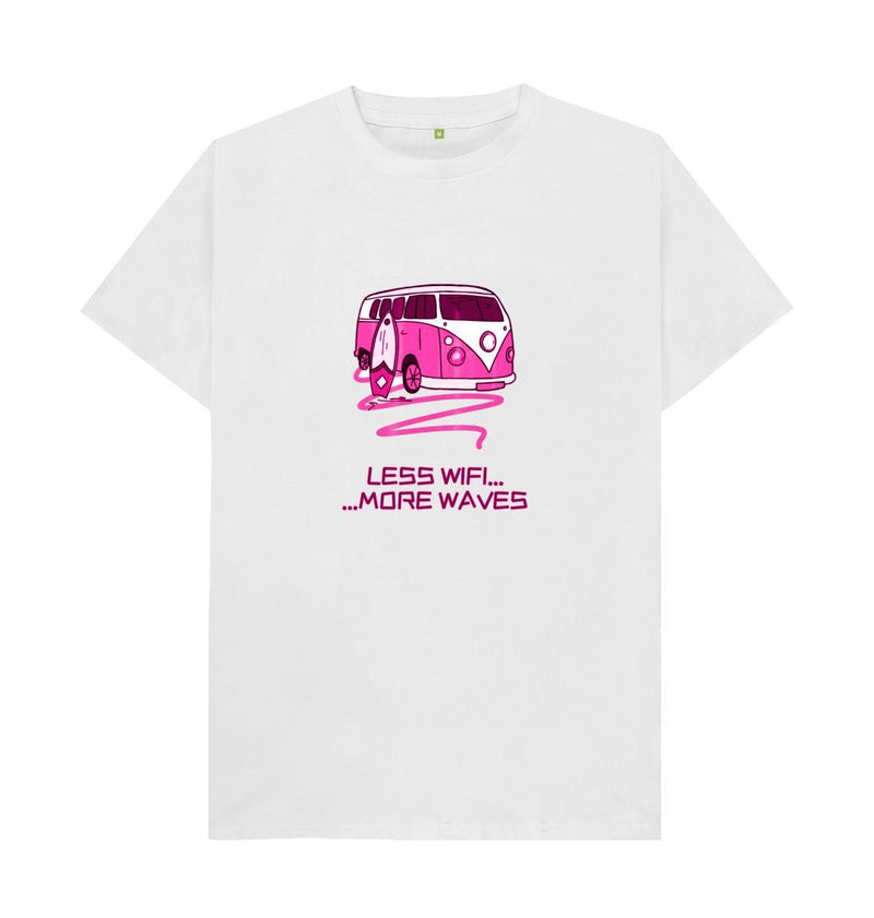 Coral Pink Surf Van Organic Cotton T-shirt